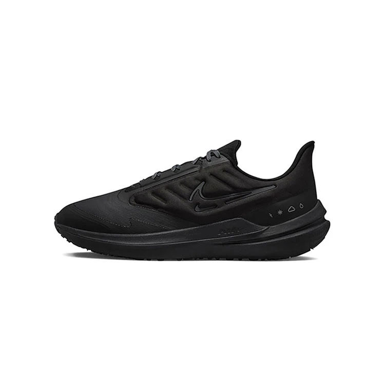 NIKE/耐克男子WINFLO SHIELD舒适跑鞋 黑色减震 秋季 DM1106007
