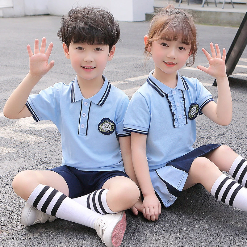 小学生校服夏装毕业服学院风儿童校服一年级班服幼儿园园服套装