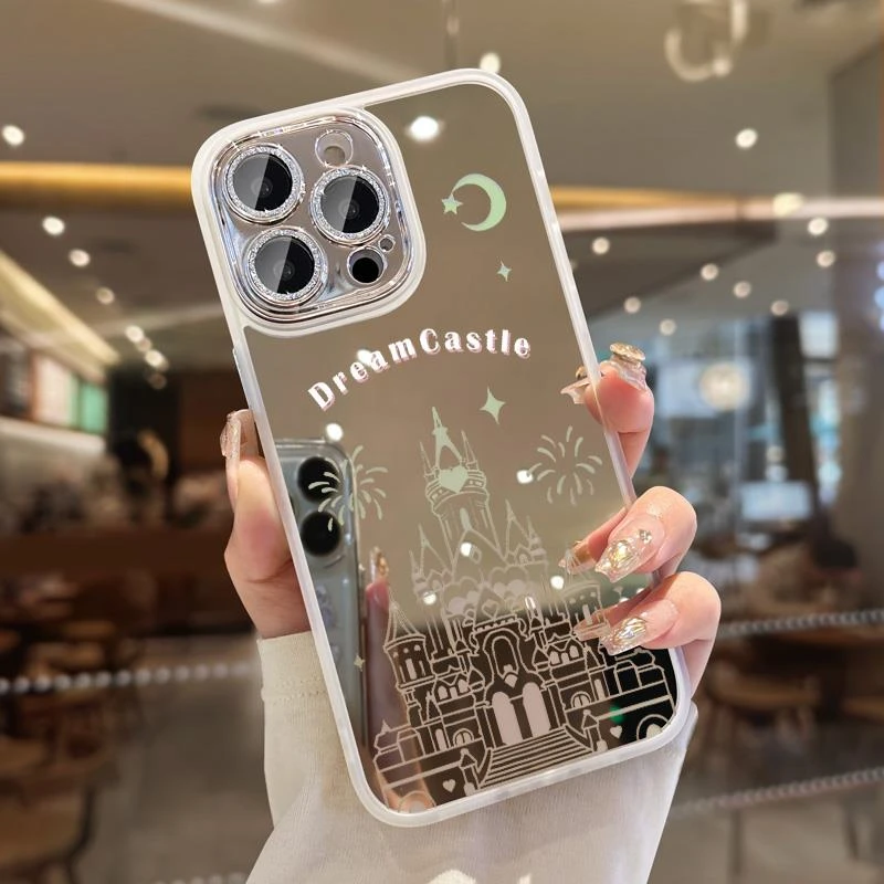 适用苹果15手机壳iphone15promax新款14pro镜面13的2023女款12pm