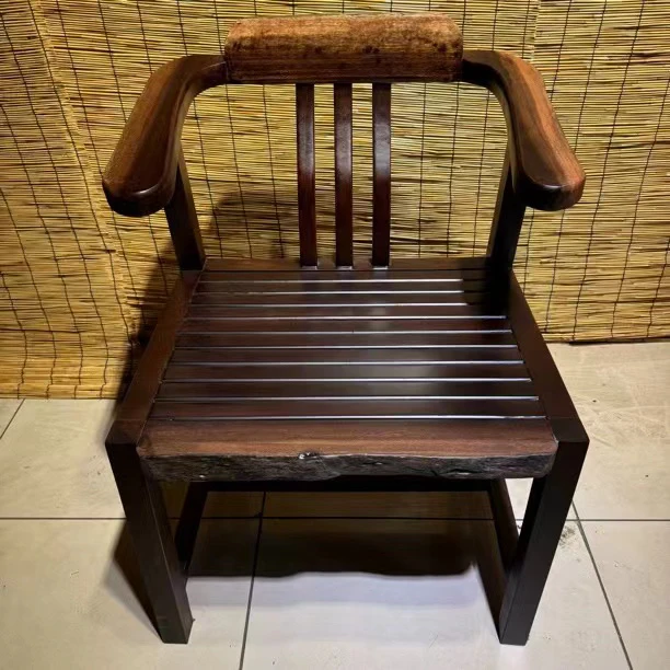 刚果黑檀 树皮将军椅 苦瓜皮 霸气十足