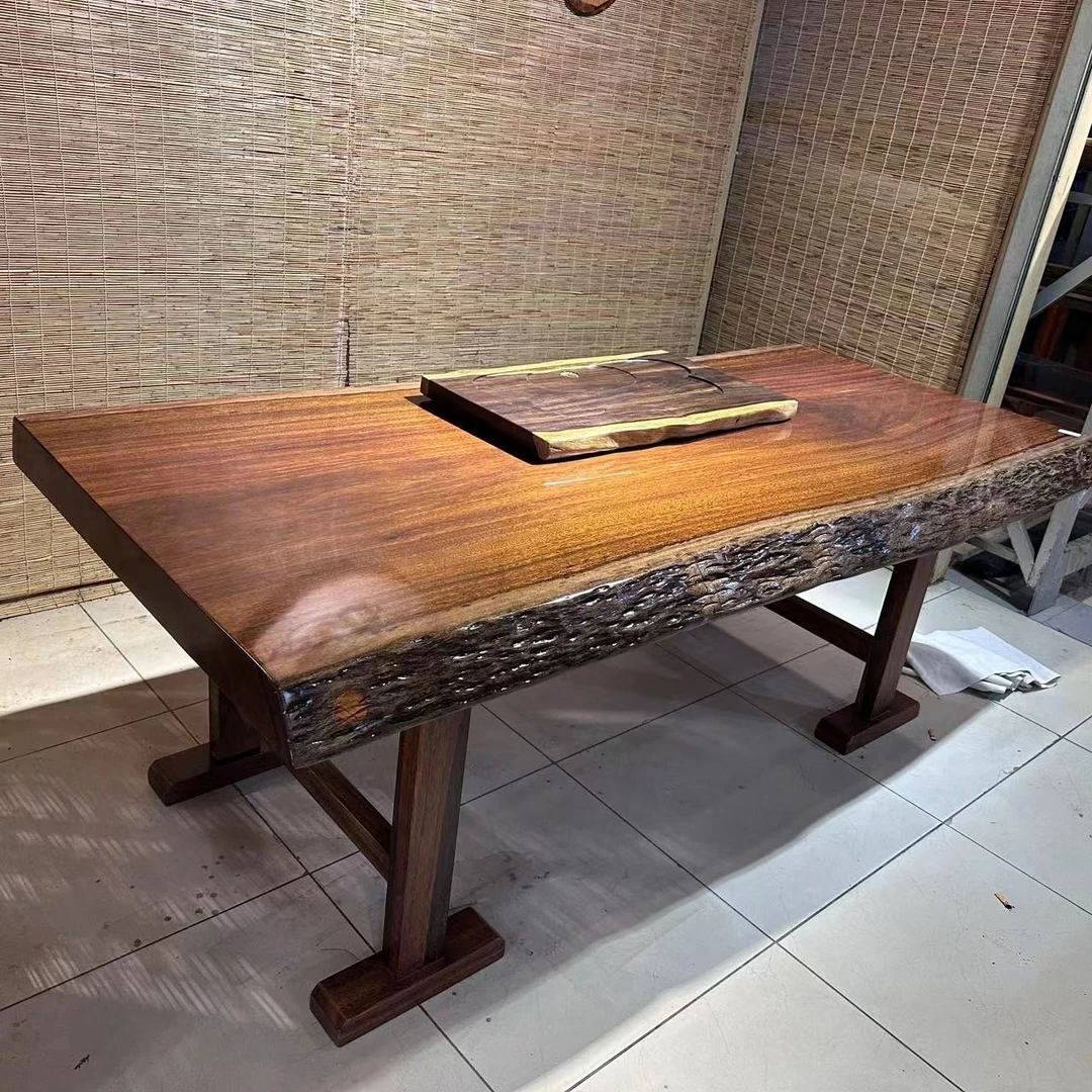 （定金链接）非洲进口奥坎，茶桌、办公桌送脚架