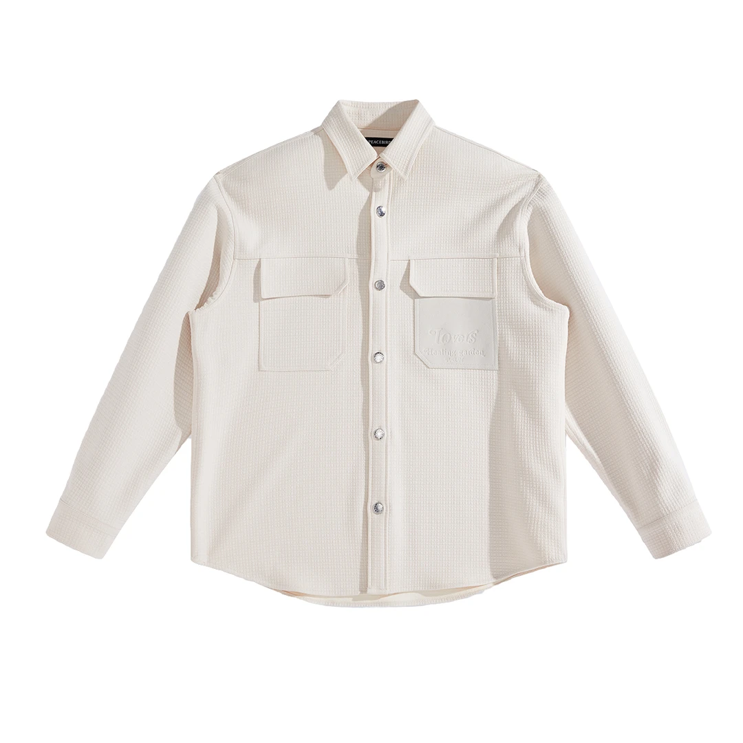 【商场同款】太平鸟男装银扣小香风外套男B1CHE1218