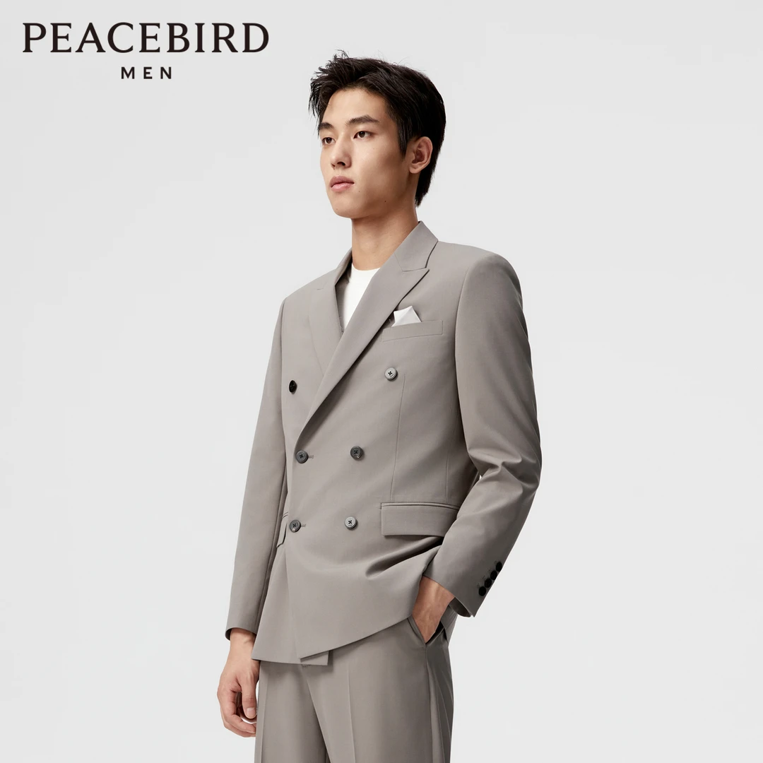 太平鸟男装24男士简约商务修身西装B1BAE1X19