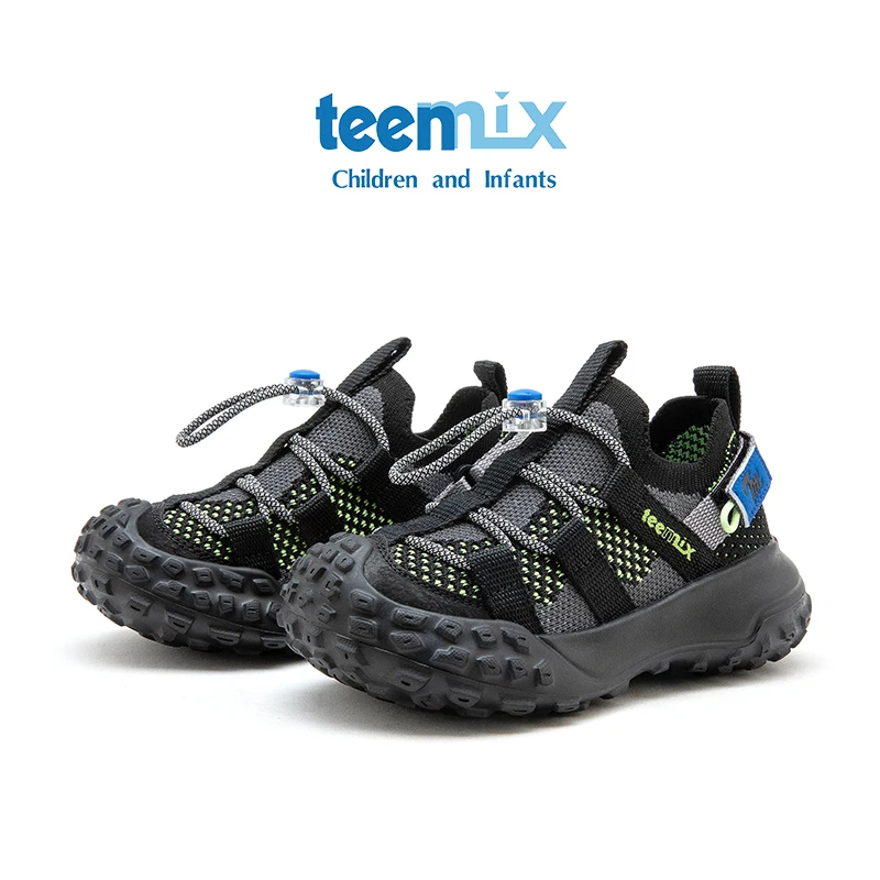Teemix/天美意童鞋女童飞织中大童轻便秋季透气男童儿童运动鞋
