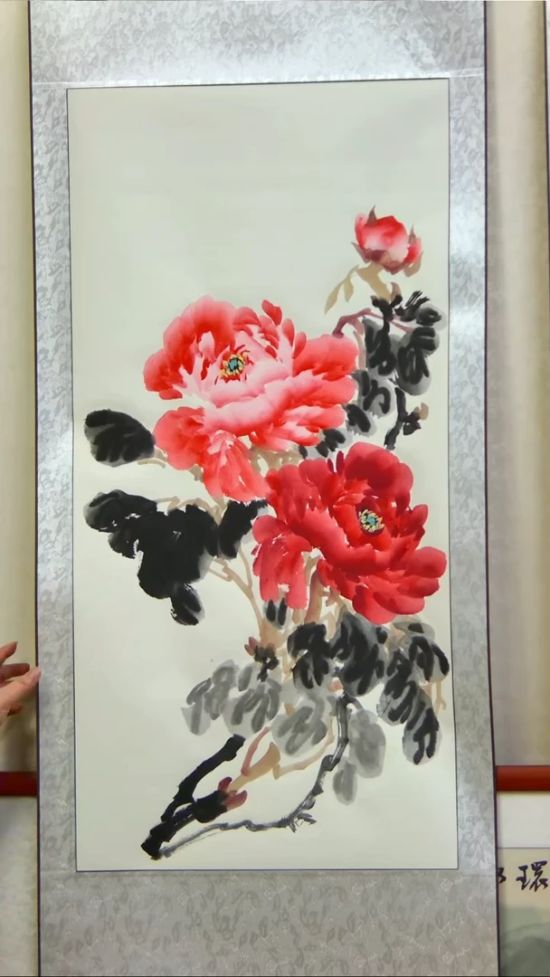 【闪购商品】书法三尺牡丹