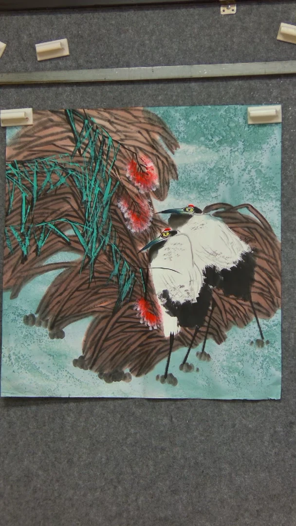 【闪购商品】绘画斗方仙鹤