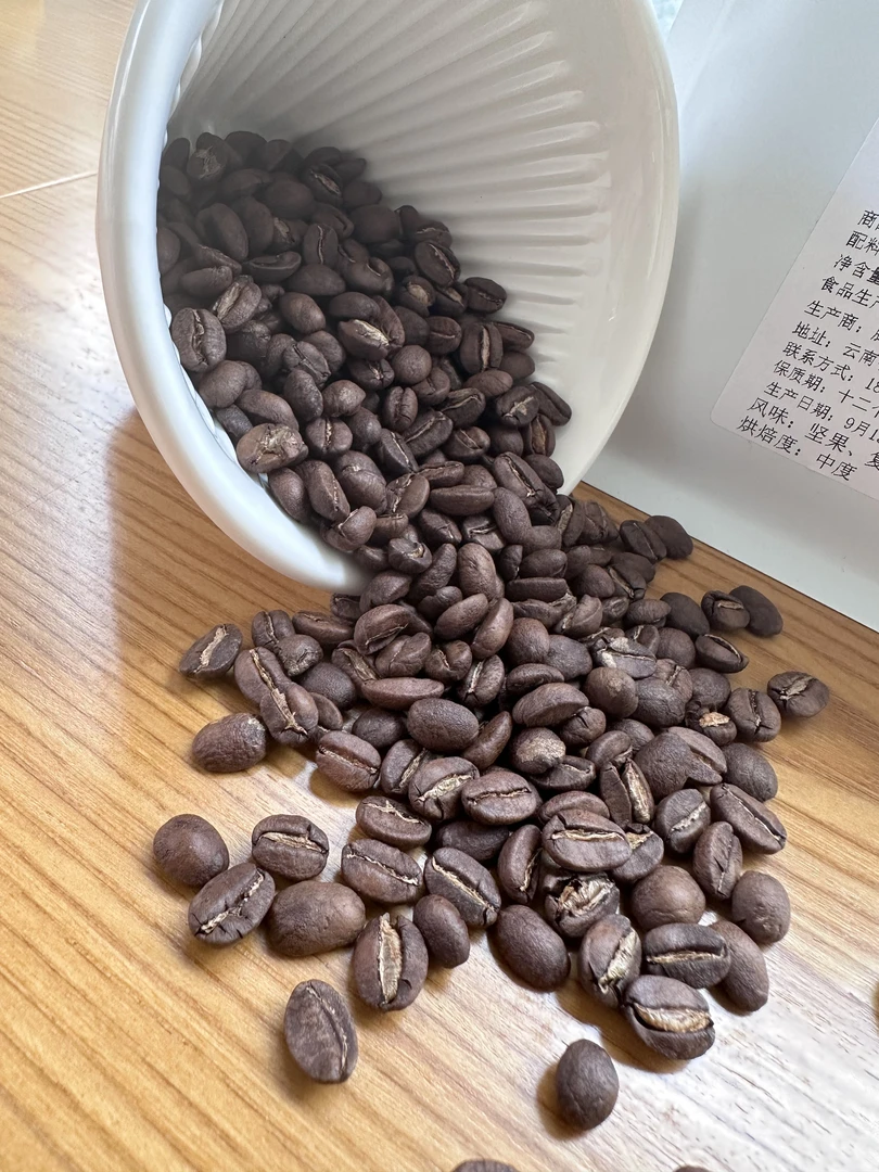 保山小粒咖啡【铁皮卡】咖啡豆，227g，中度烘焙。