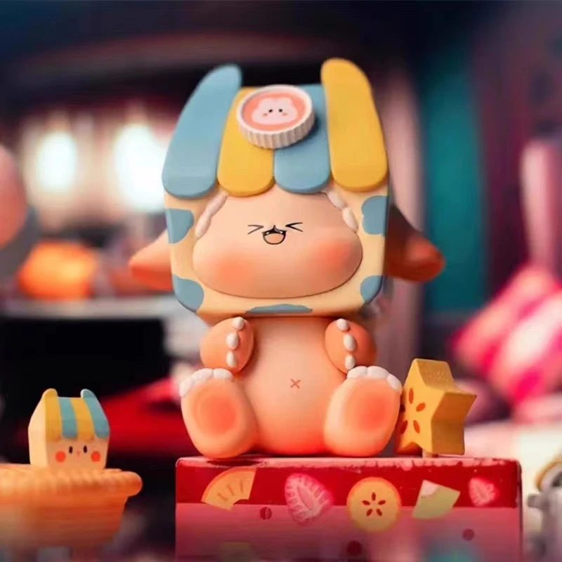 【直播拆】嗷呜咬一口手办公仔盲盒正版隐藏摆件饰品玩具
