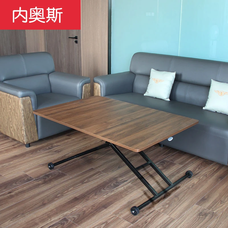 定制多功能台式茶几升降客厅方形餐桌小户型简易小桌子可折叠移动