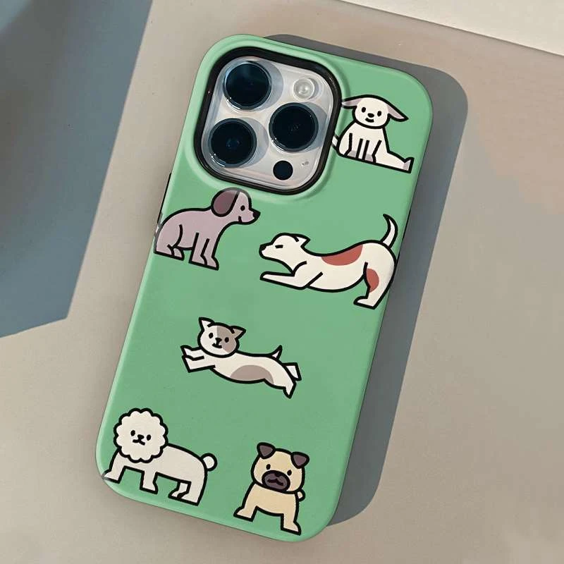 可爱小狗苹果/iPhone14/15华为mate60高级感手机壳全包外壳