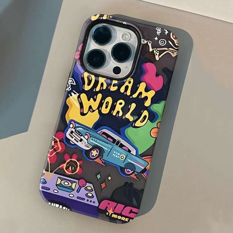 个性涂鸦苹果/iPhone14pro三星A040.01包邮手机壳全包外壳动漫