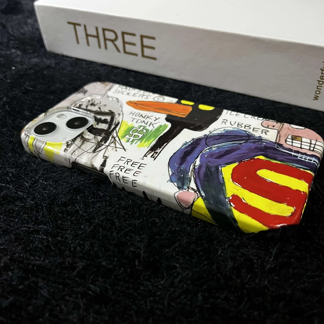 个性恶搞涂鸦超人苹果/iPhone12OPPO基友手机壳全包菲林硬壳创意