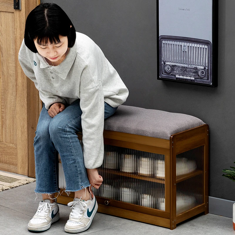 换鞋凳门口家用鞋柜可坐凳一体进门口长条凳入户轻奢高级感穿鞋凳