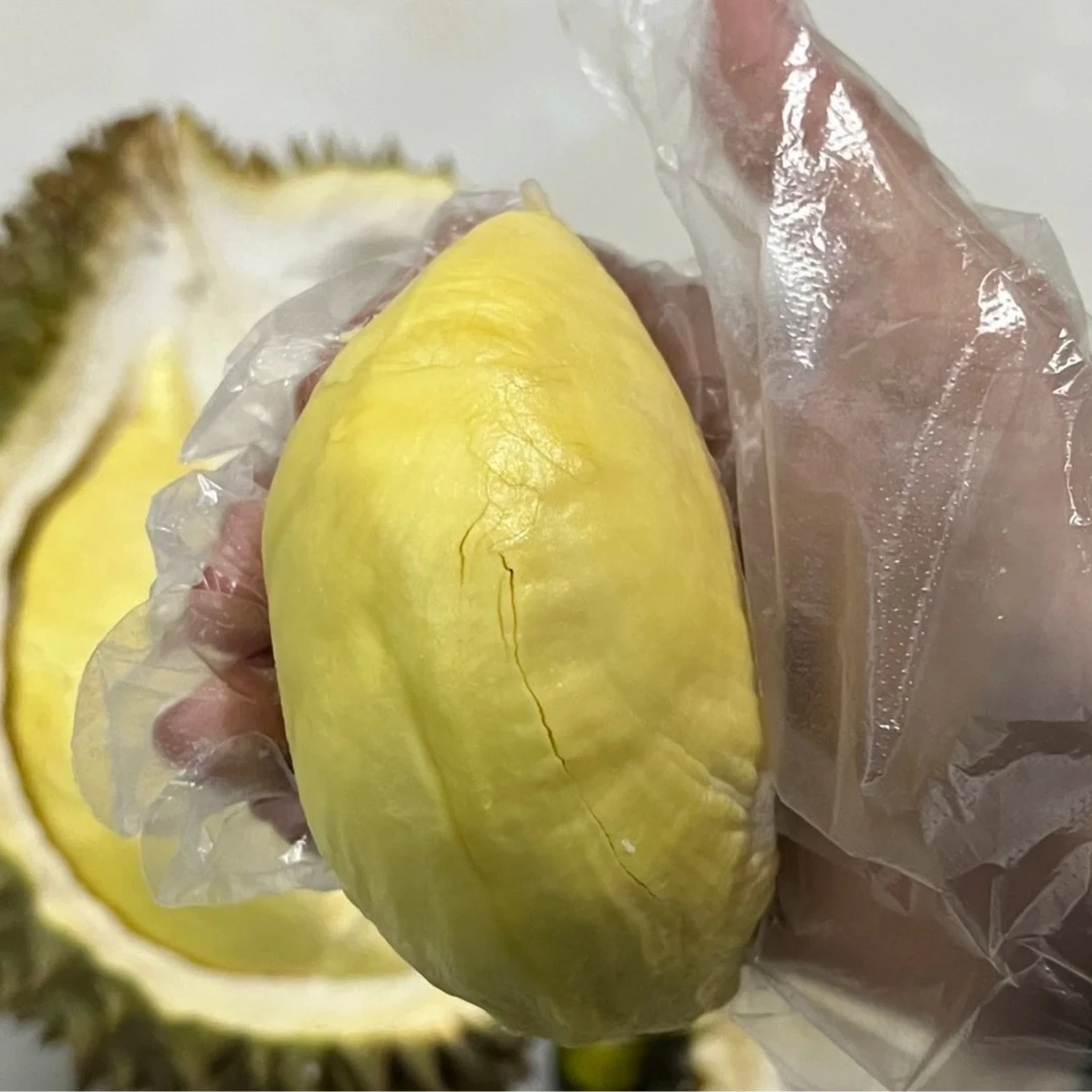 【东胜同城送】空运树熟泰国巴掌金枕榴莲3~3.5斤 备注开不开果 默认开果