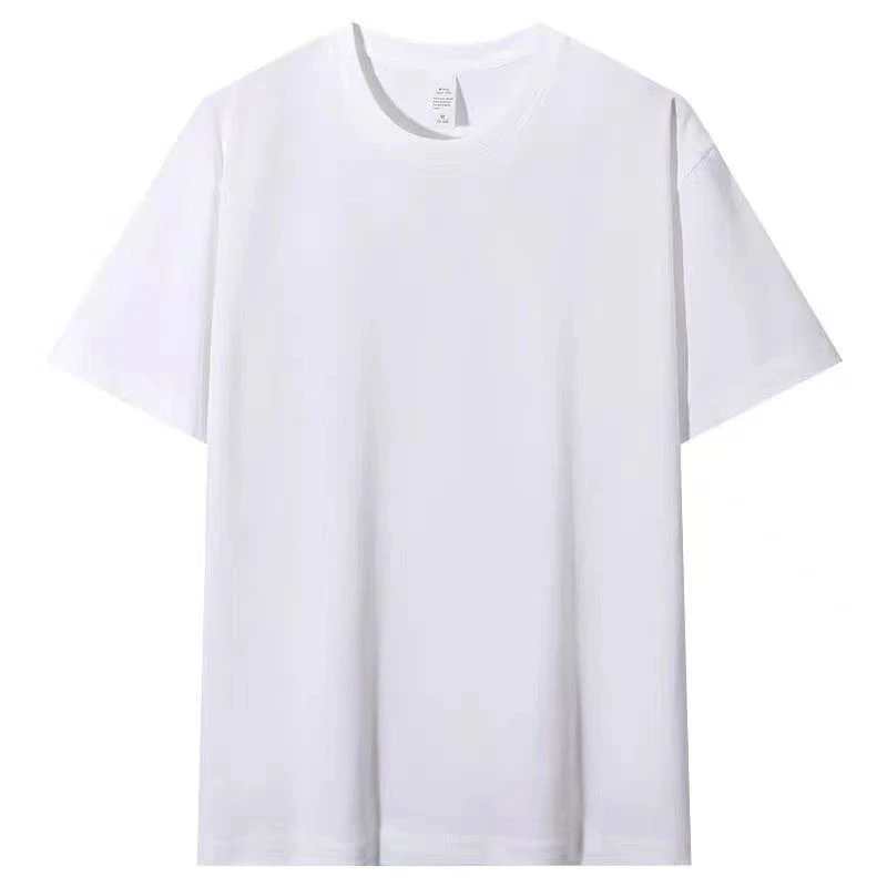 JYR短袖320克100%纯棉重磅T恤男女同款百搭纯色宽松简约打底衫