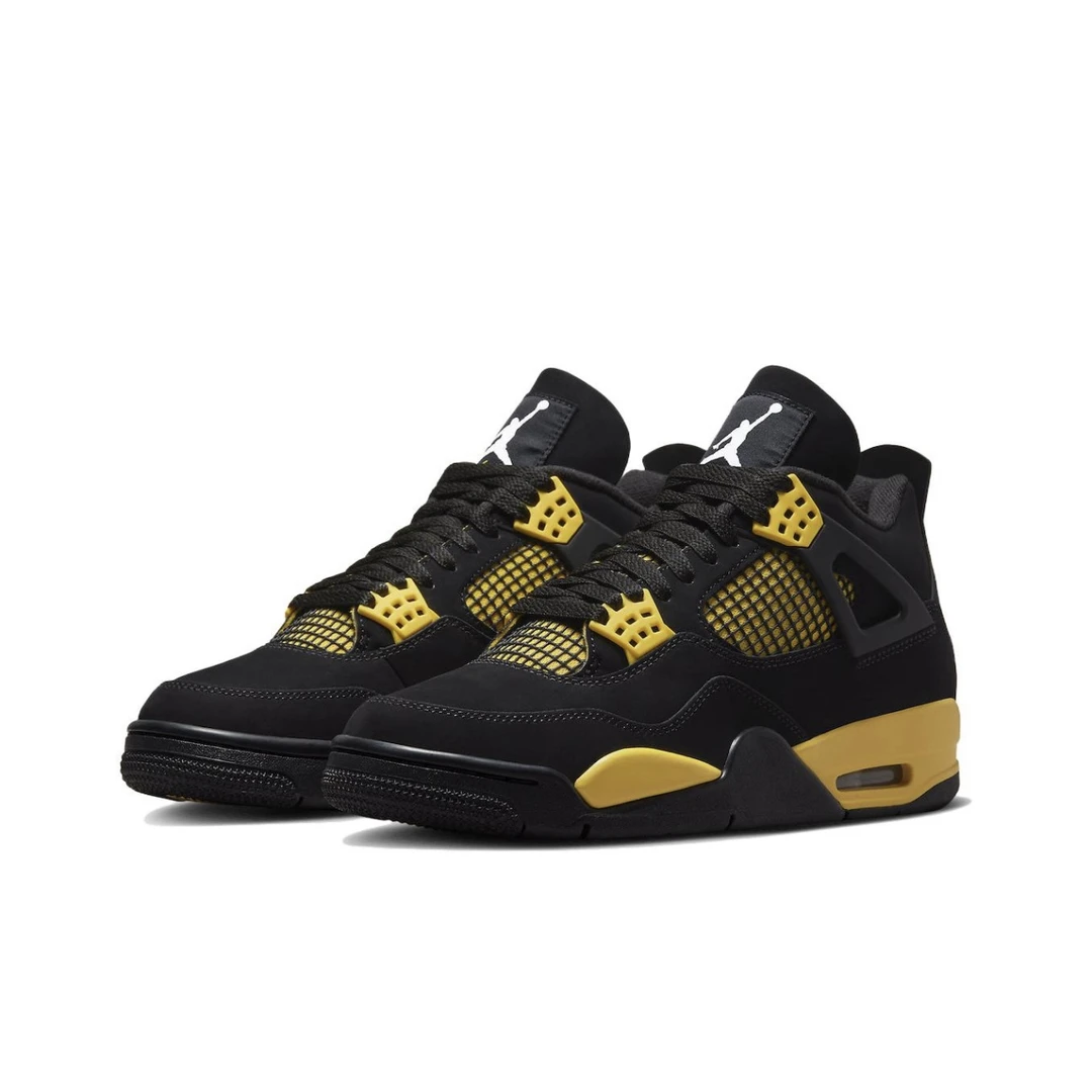 耐克Air Jordan 4 AJ4黑黄雷公2023版男鞋休闲运动球鞋DH6927-017
