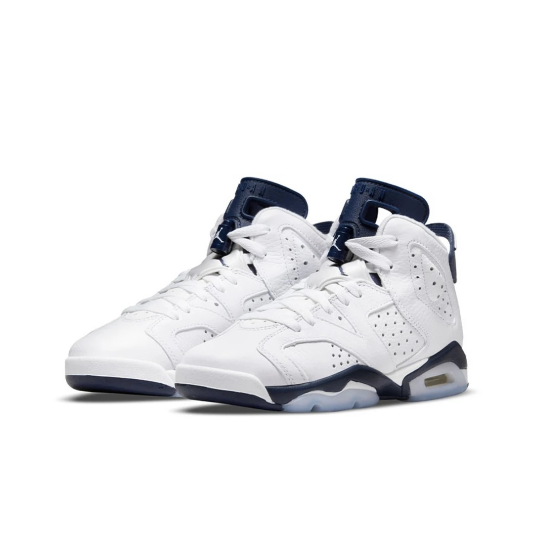 耐克Air Jordan 6 AJ6午夜蓝女鞋中帮潮流运动休闲球鞋384665-141