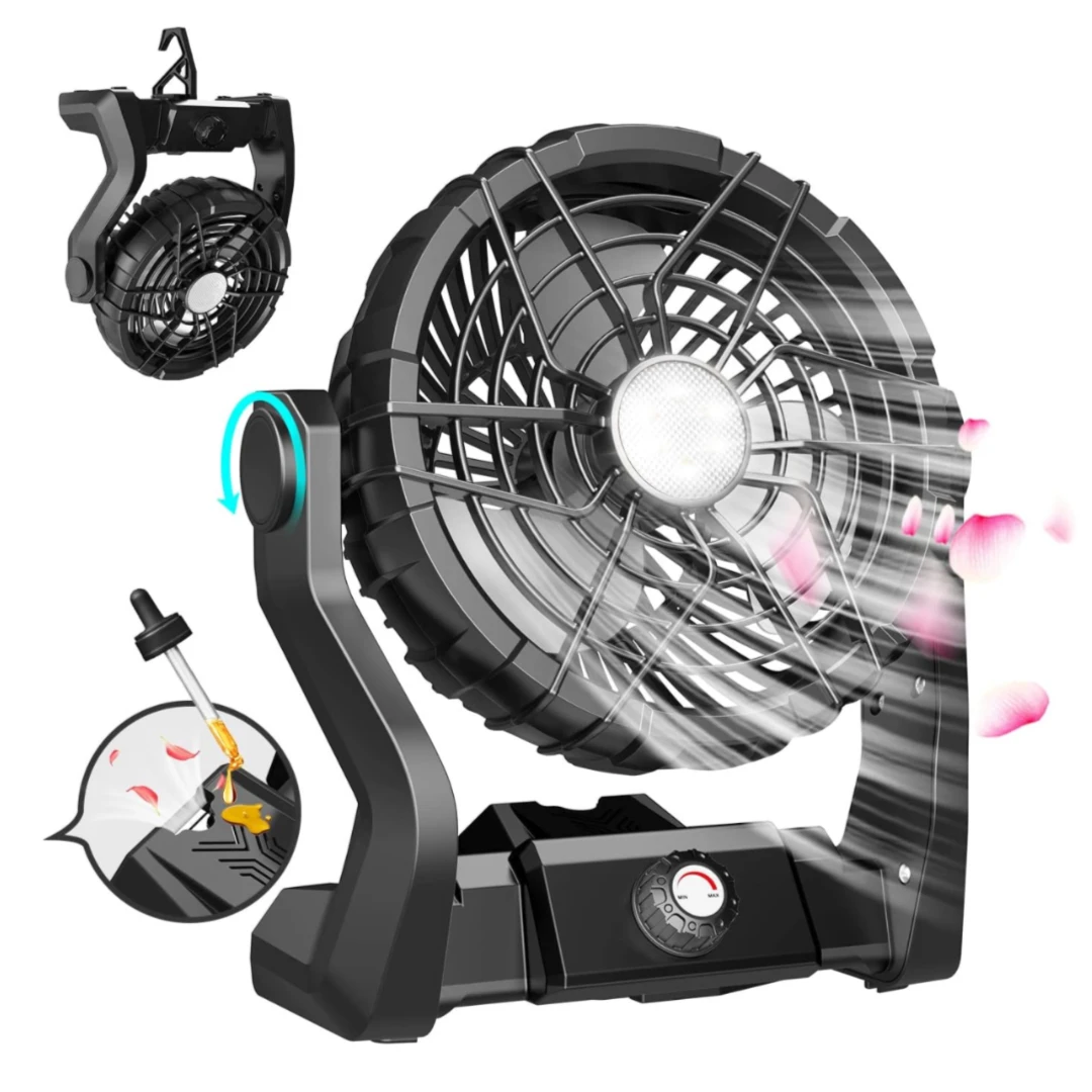 野营极光X28野营极光户外露营可吊挂可立充电宝风扇灯野营调光灯