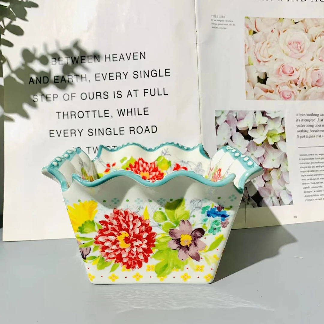 美国先锋-6.6寸裙边四方碗1个装