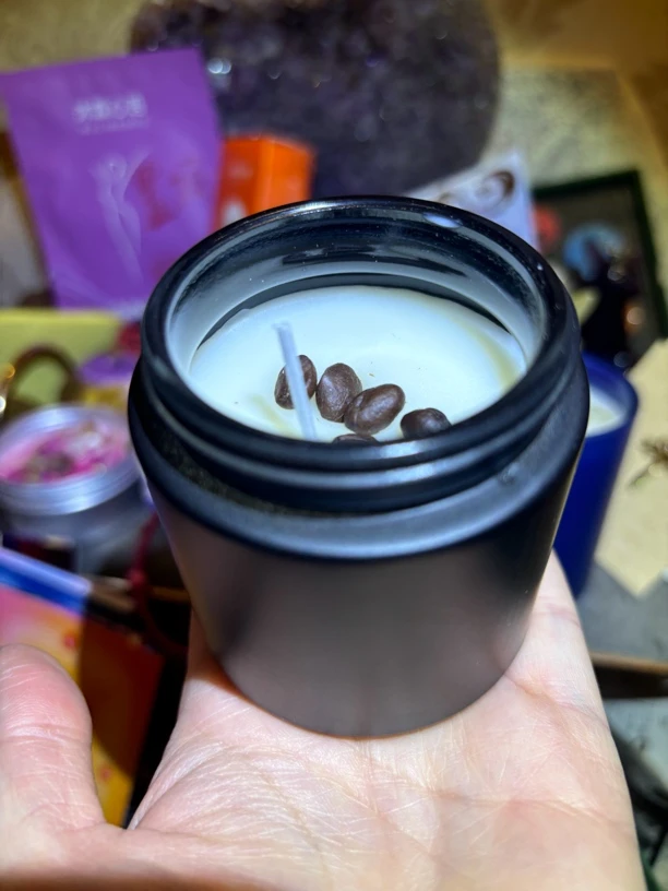 锦鲤咖啡豆三个蜡烛