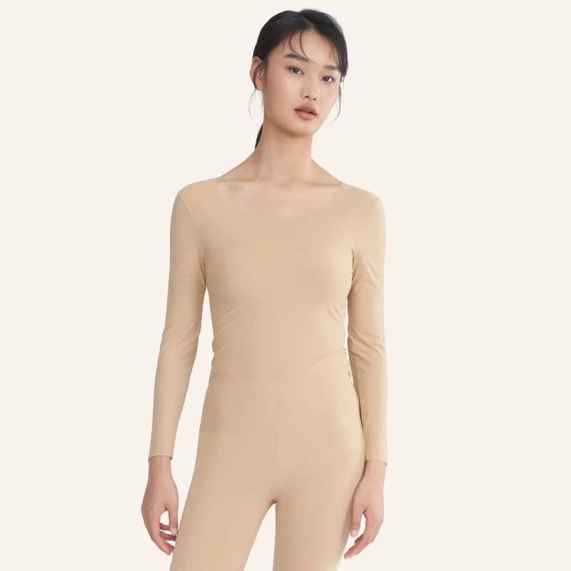 【ZS推荐】秋冬新款肌底皮肤衣套装瑜伽修身纯色