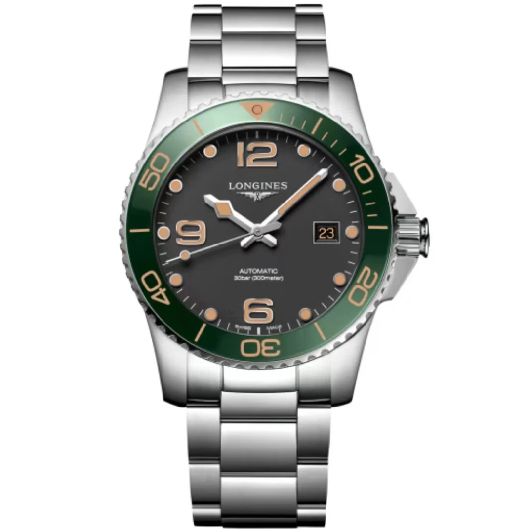 99新 Longines/浪琴  喜物/康卡斯L3.781/表径41丛林绿/300防水