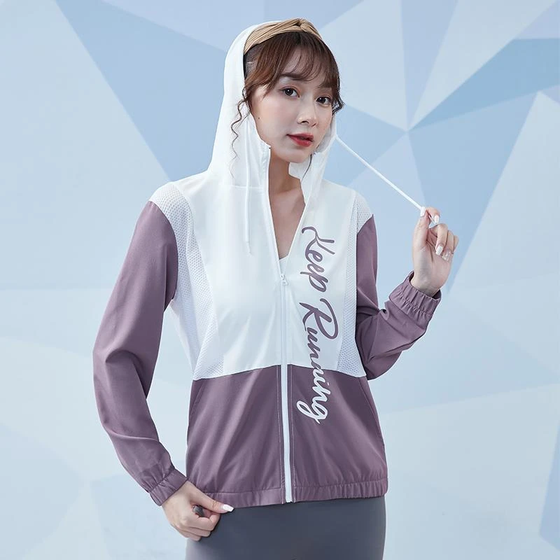 【0095】女秋季新款瑜伽服拉链外套训练专业跑步运动长袖