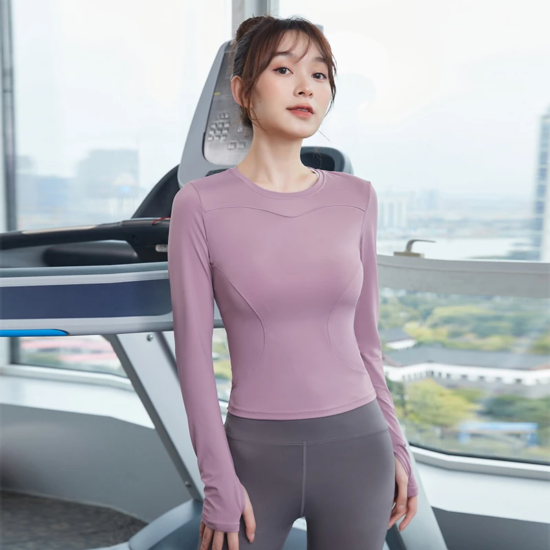 【0251热销爆品】健身服女时尚网红紧身专业运动服长袖跑步专业