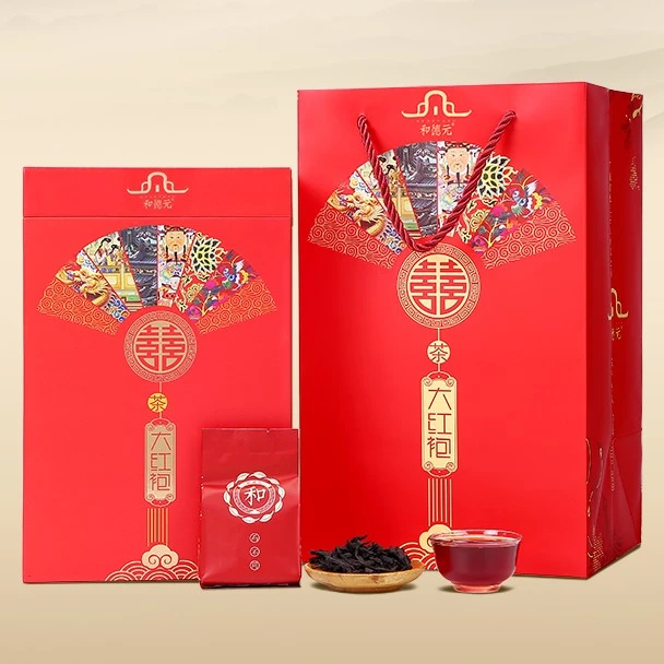 和德元 喜茶大红袍 礼盒装 正宗武夷岩茶 乌龙茶500克袋泡装 送礼