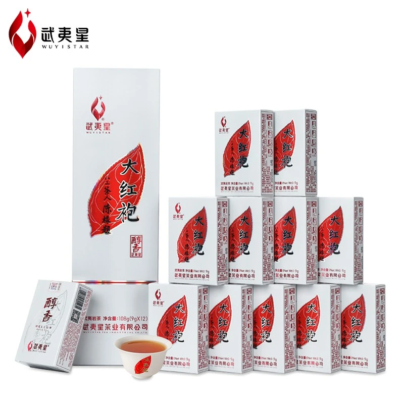 武夷星 五香系列 醇香大红袍 108g特级武夷岩茶乌龙茶叶送礼