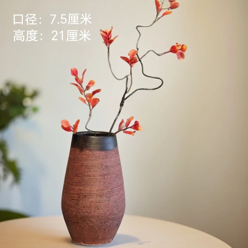 手工粗陶陶瓷花瓶