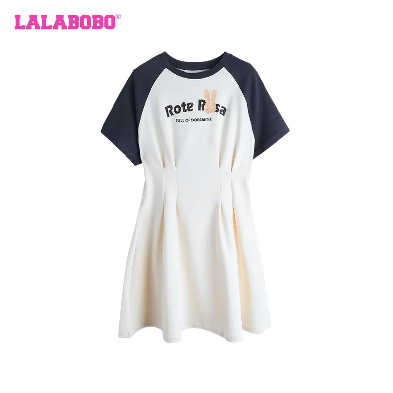 武汉LALABOBO联名款少女感多巴胺可爱兔显瘦夏季连衣裙RBDB-ZY11