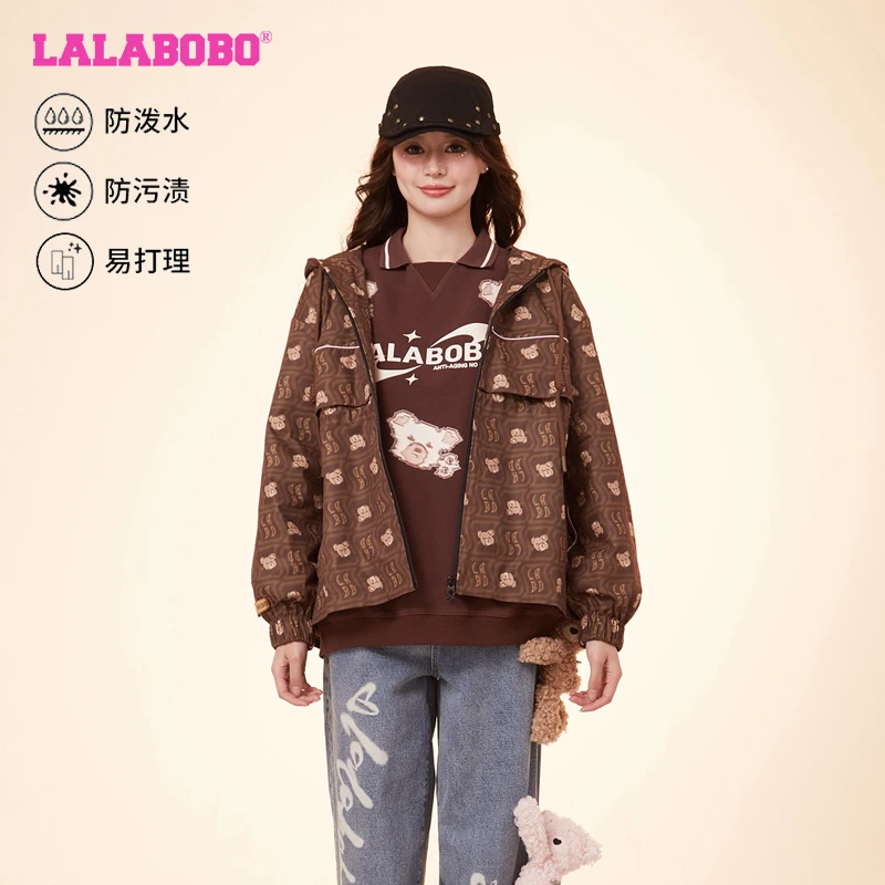LALABOBO三防面料满印夹克防风外套LBDA-WSDW12