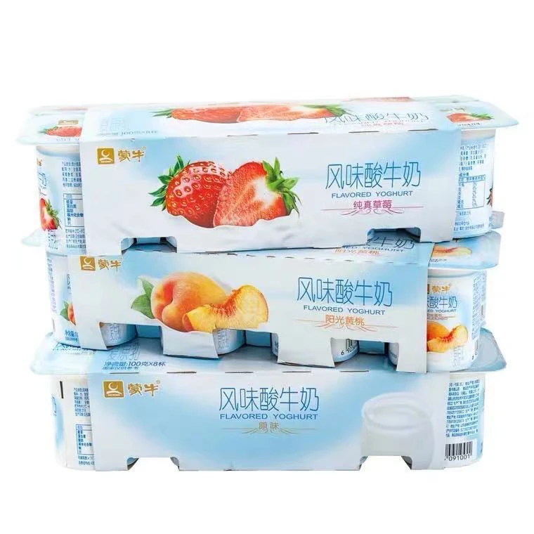 蒙牛果粒酸奶原味草莓味黄桃味任意选，保温箱加冰袋发货，新鲜日期