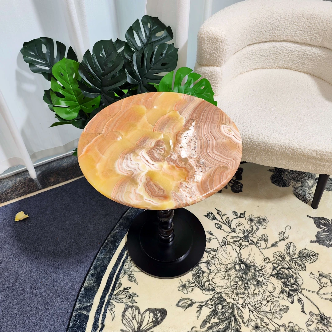 红龙玉边几 天然玉石边几 沙发边几 石材边几角几现货 整套