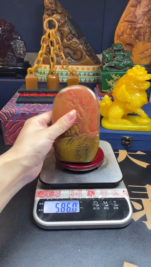 【闪购商品】寿山石印石红田皮壳随形