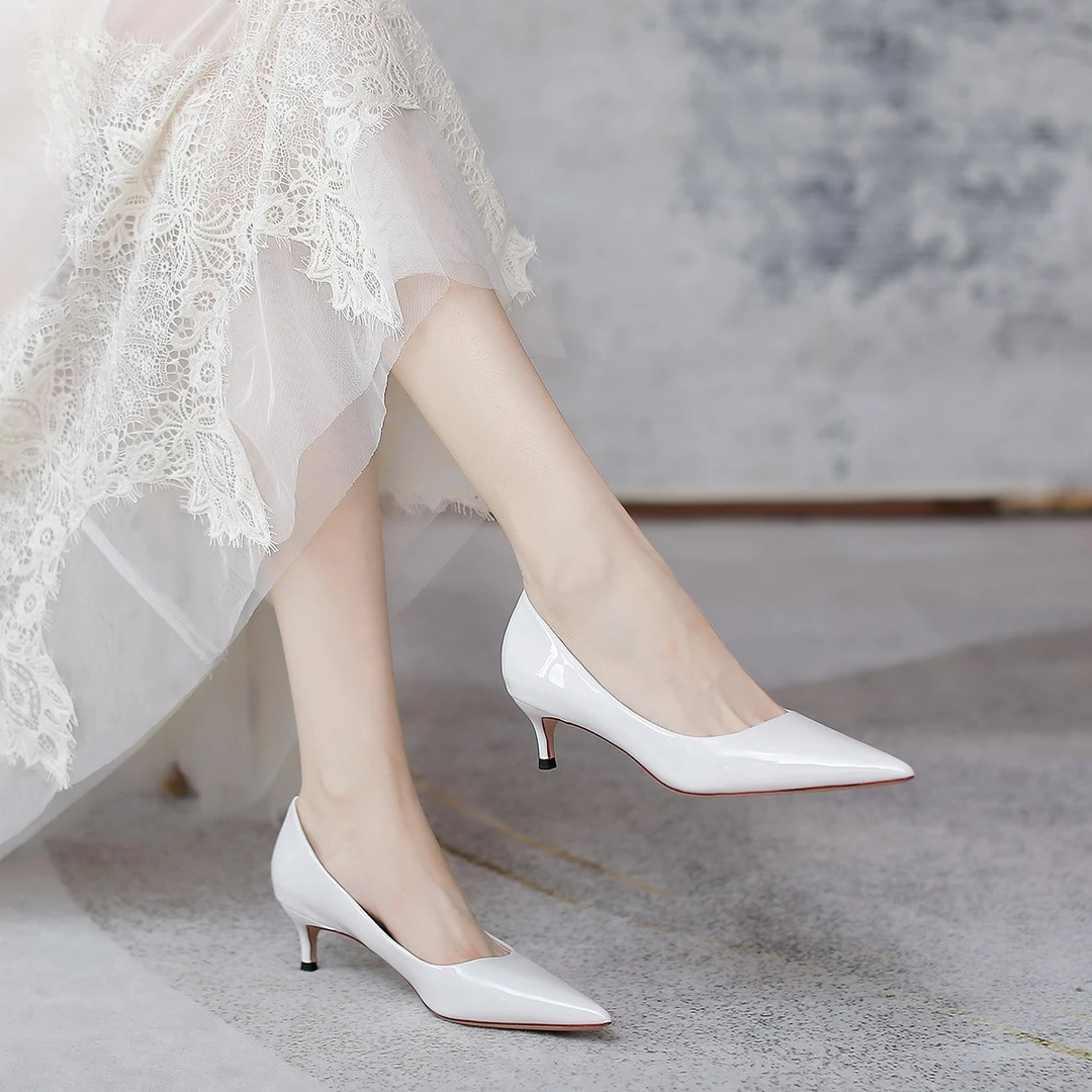 正常尺码 女鞋 时尚单鞋  641 白色(5CM)