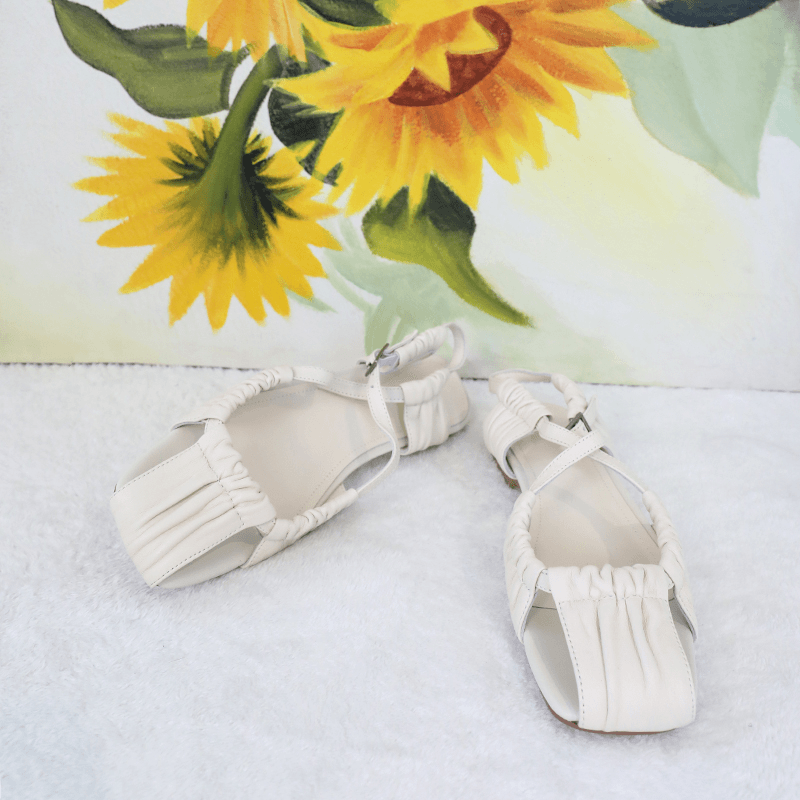 空气感平底镂空包头渔夫女凉鞋