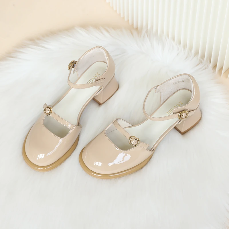 正常尺码 女鞋 时装凉鞋 GZ090 杏色