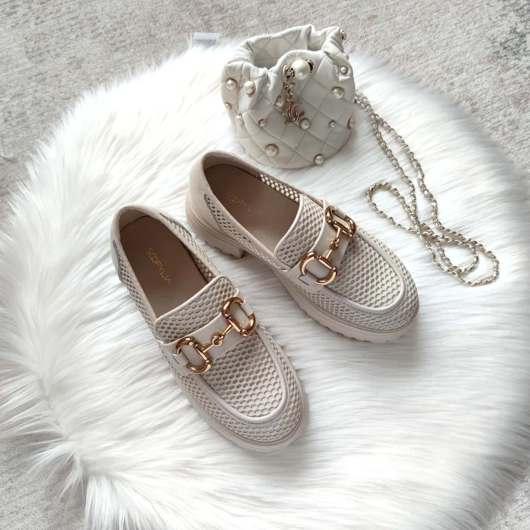 正常尺码 女鞋 时尚单鞋 065SF 米白