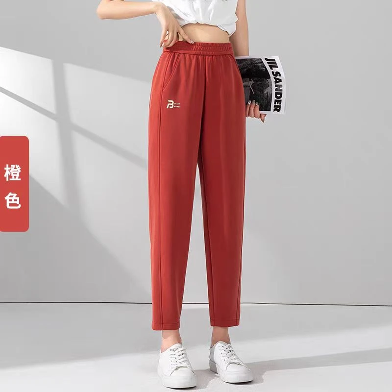 B291 （1807）女裤空气层九分哈伦裤夏季薄款透气休闲裤