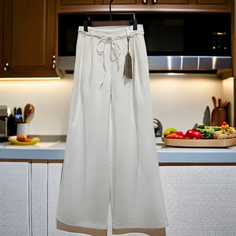 【B337】（MM111）高个子休闲西装裤春秋季高腰百搭垂感显瘦直筒裤