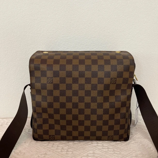 99新 LouisVuitton/路易威登 97新/8002男士时尚棕棋盘格豆腐包