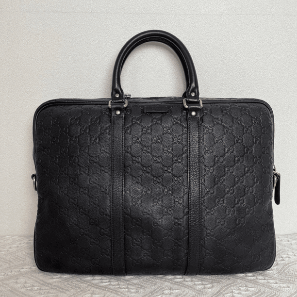 95新 GUCCI/古驰 3294/男士时尚全皮压纹公文包