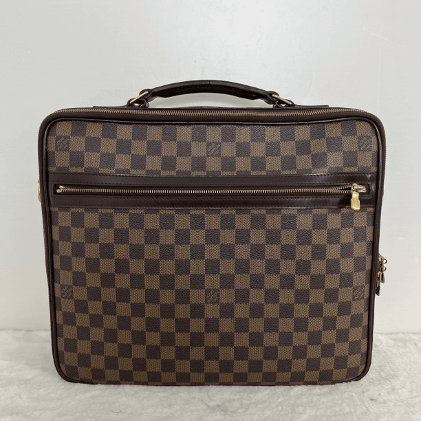 95新 LouisVuitton/路易威登 00928/棕棋盘格公文包