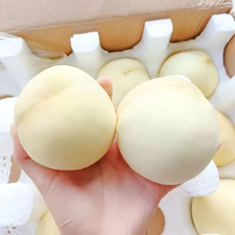 大白桃果农自卖新鲜采摘肉质白润清脆爽甜美味可口包邮