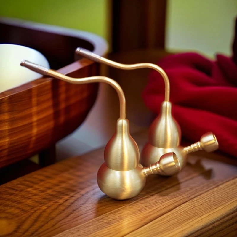 黄铜葫芦两用型四合一工艺品摆件实用创意古法手把件水容器