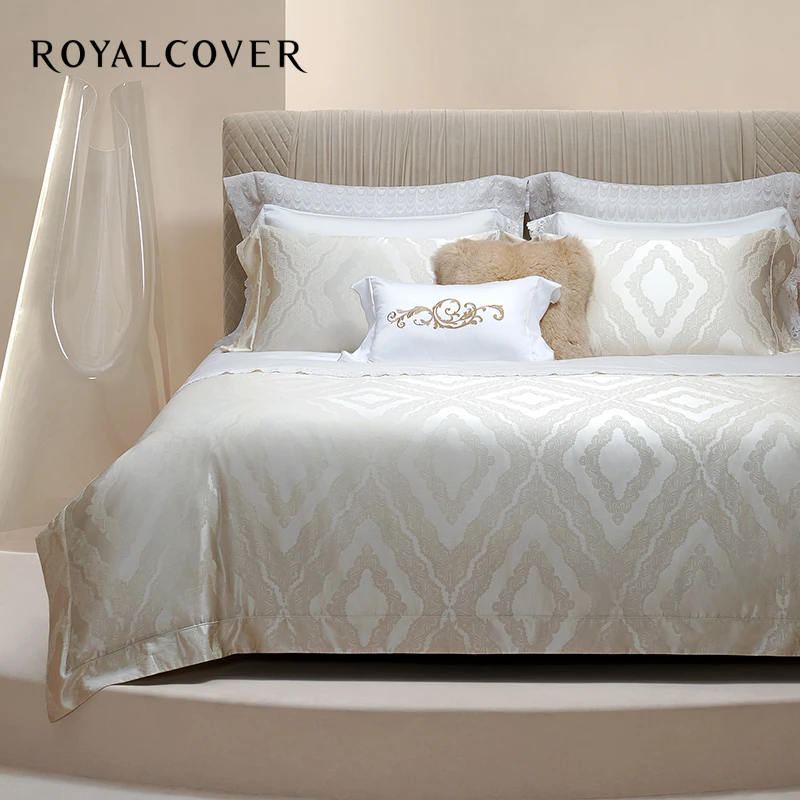 ROYALCOVER/罗卡芙欧式经典纹样套件丝棉提花四件套 罗马假日