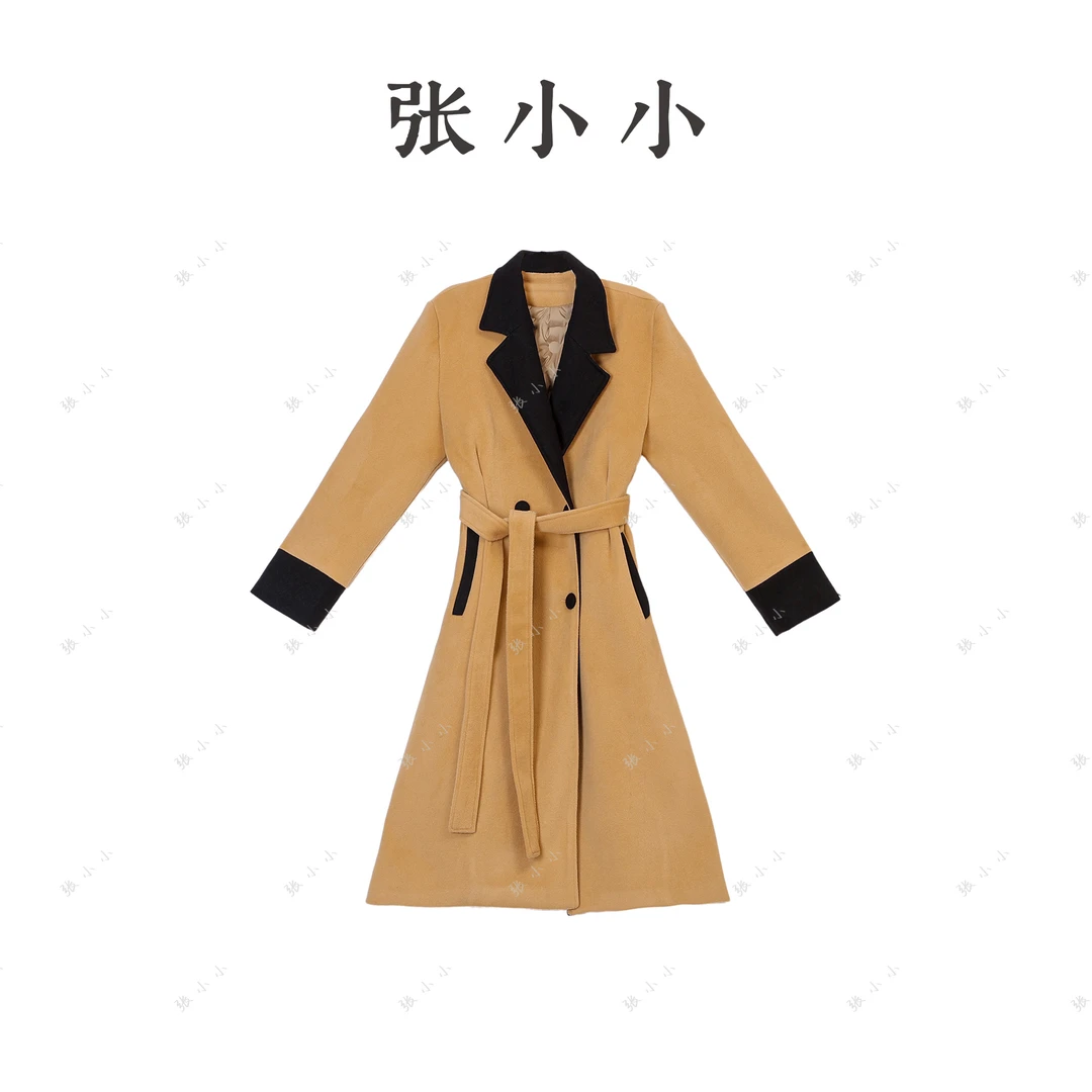 【张小小】原野焦糖-0105 “90白鸭绒”羽绒大衣（XW878）
