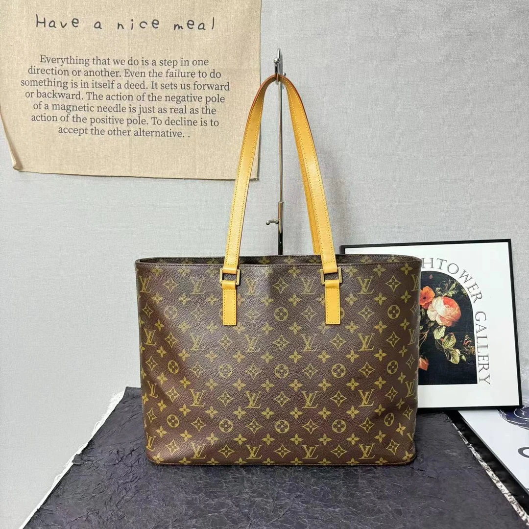 95新 LouisVuitton/路易威登 lv大号薇薇安/手提包/单肩包/托特包